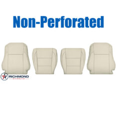 2014-2019 Toyota Highlander XLE Replacement Leather Seat Covers: Driver & Passenger Complete, Tan Non-Perforated