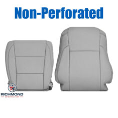 2014-2019 Toyota Highlander XLE Replacement Leather Seat Covers: Driver Side Complete, Gray Non-Perforated