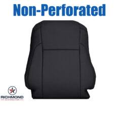 2014-2019 Toyota Highlander XLE Replacement Leather Seat Cover: Driver Side Lean Back, Black Non-Perforated