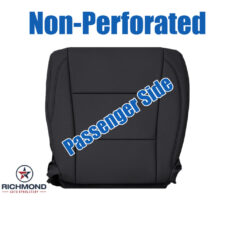 2014-2019 Toyota Highlander XLE Replacement Leather Seat Cover: Passenger Side Bottom, Black Non-Perforated