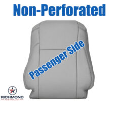 2014-2019 Toyota Highlander XLE Replacement Leather Seat Cover: Passenger Side Lean Back, Gray Non-Perforated