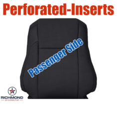 2014-2019 Toyota Highlander Limited Replacement Leather Seat Cover: Passenger Side Lean Back, Black Perforated