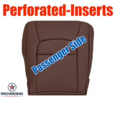2016-2021 Toyota Land Cruiser Replacement Leather Seat Cover: Passenger Side Bottom, Brown Perforated