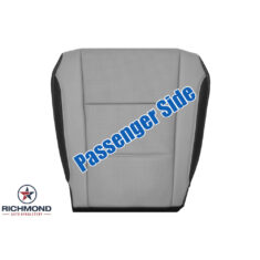 2016-2022 Lexus RX350 RX450h Replacement Perforated Leather Seat Cover: Passenger Side Bottom, 2-Tone Gray & Black