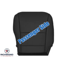 2016-2022 Honda Pilot Replacement Leather Seat Cover: Passenger Side Bottom, Black Non-Perforated
