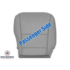 2016-2022 Honda Pilot Replacement Leather Seat Cover: Passenger Side Bottom, Gray Non-Perforated