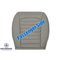2017-2020 Ford Fusion Replacement Leather Seat Cover: Passenger Side Bottom, Light Gray