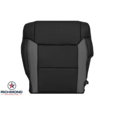 2018-2021 Toyota Tundra Replacement Leather Seat Cover: Driver Side Bottom, Black & Gray