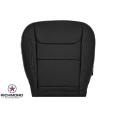 2019-2025 Dodge Ram 1500 Limited Replacement Perforated Leather Seat Cover: Driver Side Bottom, Black