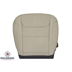 2019-2025 Dodge Ram 1500 Limited Replacement Perforated Leather Seat Cover: Driver Side Bottom, Tan w/Black Skirt