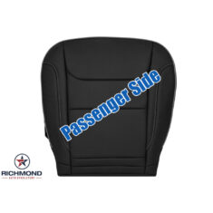 2019-2025 Dodge Ram 1500 Limited Replacement Perforated Leather Seat Cover: Passenger Side Bottom, Black