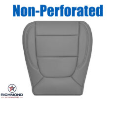 2020-2023 GMC Sierra 2500HD 3500HD SLT Replacement Leather Seat Cover: Driver Side Bottom, Gray Non-Perforated