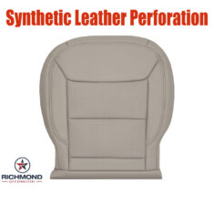 2020-2024 Ford Explorer Limited Replacement Leather Seat Cover: Driver Side Bottom, Tan with Synthetic Leather Perforation