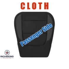 2019-2021 Chevy Silverado 1500 LT Custom Trail Boss RST Replacement Cloth Seat Cover: Passenger Side Bottom, Black