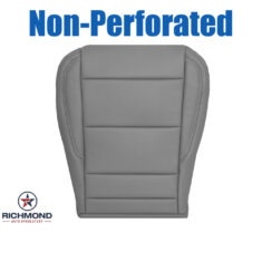 2022-2025 GMC Sierra 1500 SLT Replacement Leather Seat Cover: Driver Side Bottom, Gray Non-Perforated