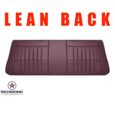 1992-1997 Ford F-250 XL Single-Cab: Replacement Vinyl Lean Back Bench Seat Cover, Ruby Red/Burgundy