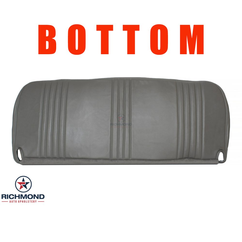 2000 Chevy Silverado Passenger Side Bottom Replacement Leather Seat Cover GRAY 