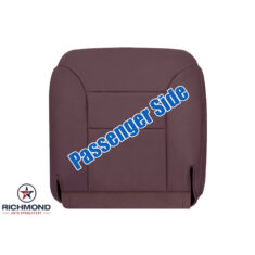 1995-1999 GMC Sierra SLT SLE Z71 Replacement Leather Seat Cover: Passenger Side Bottom, Ruby Red/Burgundy