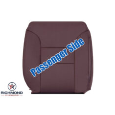 1995-1999 GMC Sierra SLT SLE Z71 Replacement Leather Seat Cover: Passenger Side Lean Back, Ruby Red/Burgundy