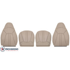 2000-2002 Ford Expedition Eddie Bauer Replacement Leather Seat Cover: Driver & Passenger Complete, Tan