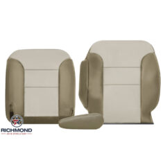 1999-2000 Chevy Tahoe Z71 Limited Replacement Leather Seat Covers: Driver Side Complete, 2-Tone Tan