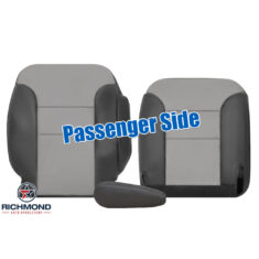 1999-2000 Chevy Tahoe Z71 Limited Replacement Leather Seat Covers: Passenger Side Complete, 2-Tone Gray
