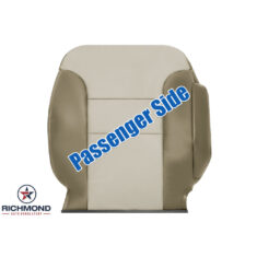 1999-2000 Chevy Tahoe Z71 Limited Replacement Leather Seat Cover: Passenger Side Lean Back, 2-Tone Tan