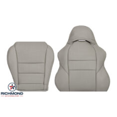 2005-2006 Acura RSX Type-S Replacement Leather Seat Covers: Driver Side Complete, Titanium Light Gray