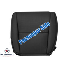 2004 Acura TL Replacement Leather Seat Cover: Passenger Side Bottom, Black Perforated