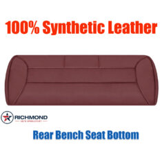 1992-1996 Ford Bronco XLT Replacement Synthetic Leather Seat Cover: Rear Bench Seat Bottom, Red