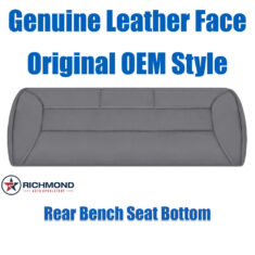 1992-1996 Ford Bronco Eddie Bauer Replacement Leather Seat Cover: Rear Bench Seat Bottom, Gray