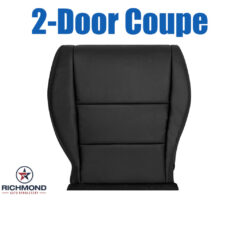 2008-2012 Honda Accord 2-Door Replacement Leather Seat Cover: Driver Side Bottom, Black