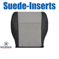 2008-2010 Jeep Grand Cherokee Limited Replacement Leather & Suede Seat Cover: Driver Side Bottom, 2-Tone Black & Gray