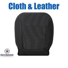 2013-2015 Chevy Malibu Replacement Cloth/Leather Seat Cover: Driver Side Bottom, Black