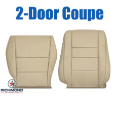 2008-2012 Honda Accord 2-Door Replacement Leather Seat Covers: Driver Side Complete, Tan