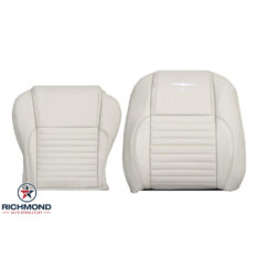 2005 Ford Thunderbird 50th Anniversary Special Edition Replacement Leather Seat Covers: Driver Side Complete, Cashmere (Off-White/Cream)
