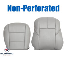 2013-2018 Toyota Avalon XLE Replacement Leather Seat Covers: Driver Side Complete, Gray Non-Perforated