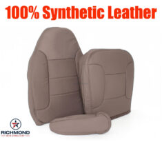 1992-1996 Ford Bronco XLT Replacement Synthetic Leather Seat Cover: Driver Side Complete, Tan