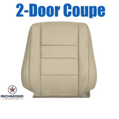 2008-2012 Honda Accord 2-Door Replacement Leather Seat Cover: Driver Side Lean Back, Tan