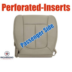 2009-2010 Ford F-150 Lariat Replacement Leather Seat Cover: Passenger Side Bottom, Tan Perforated