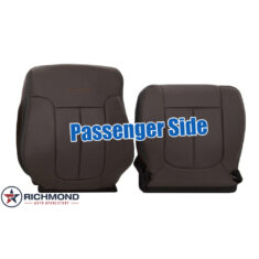 2009-2012 Ford F-150 Platinum Edition Replacement Leather Seat Covers: Passenger Side Complete, Sienna Brown Perforated