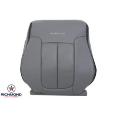 2011-2014 Ford F-150 Platinum Edition Replacement Leather Seat Cover: Driver Side Lean Back, Gray Perforated