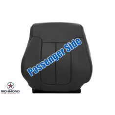 2011-2014 Ford F-150 Platinum Edition Replacement Leather Seat Cover: Passenger Side Lean Back, Black Perforated