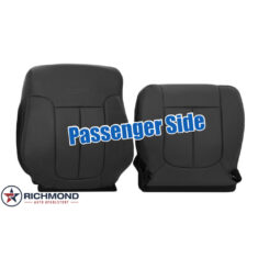 2011-2014 Ford F-150 Platinum Edition Replacement Leather Seat Covers: Passenger Side Complete, Black Perforated