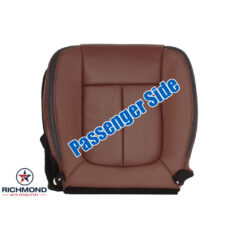 2013-2014 Ford F-150 Platinum Edition Replacement Leather Seat Cover: Passenger Side Bottom, Pecan Brown