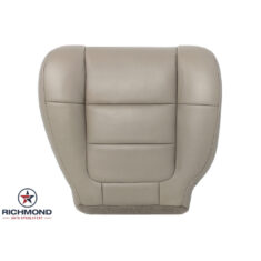 2001-2002 Ford F-150 Lariat Extended-Cab Replacement Leather Seat Cover: Driver Side Bottom, Tan