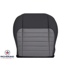 2002 Ford F-150 Harley-Davidson Replacement Leather Seat Cover: Driver Side Bottom, 2-Tone Black/Gray Perforated