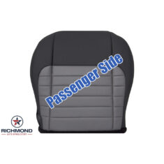 2002 Ford F-150 Harley-Davidson Replacement Leather Seat Cover: Passenger Side Bottom, 2-Tone Black/Gray Perforated