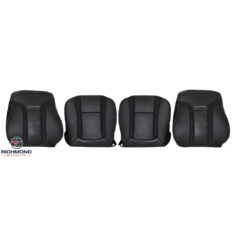 2010-2014 Ford F-150 RAPTOR SVT Replacement Perforated Leather Seat Covers: Driver & Passenger Complete, Black
