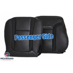 2010-2014 Ford F-150 RAPTOR SVT Replacement Perforated Leather Seat Covers: Passenger Side Bottom & Lean Back, Black